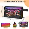 Skonsati Custom Cheer Makeup Bag Cheerleader Gifts Personalized Travel Toiletry Pouch Portable Cosmetic Organizer for Cheerleaders Makeup Bag, Glitter Rainbow view 2