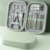 18 Pcs Manicure Nail Clipper Household Stainless Steel Ear Spoon Nails Clippers Pedicure Nail Scissors Tool Kit,Green(Green) view 1