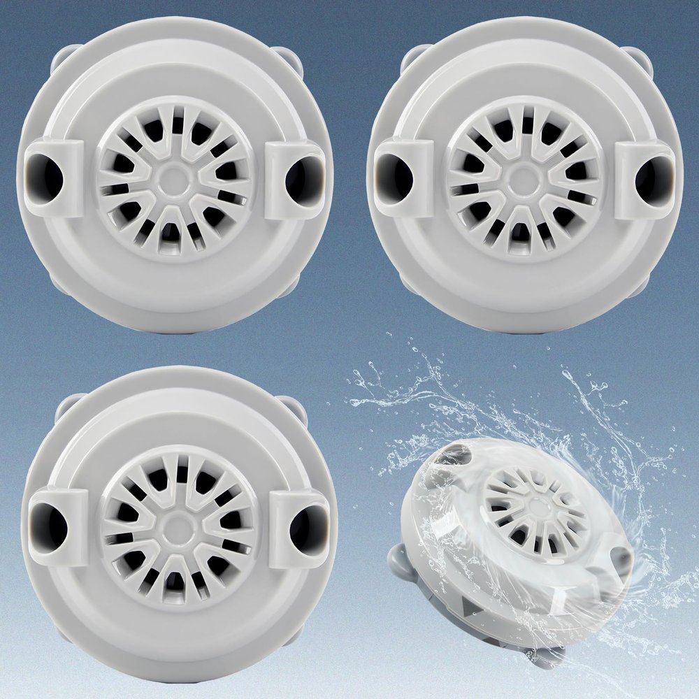 KONOVOLY BF-004 Magnetic Pedicure Pipeless Jets, 4-Pin Pedicure Jet for LURACO BF-004 Pedicure spa Tubs Includes Propeller and Cap 3 Pack