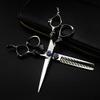 Professional Hair Cutting Shears, Professional 440c 6 inch gem Dragon Handle Hair Cutting Scissors Haircut thinning Barber haircutting Shears Hairdresser Scissors kit view 1