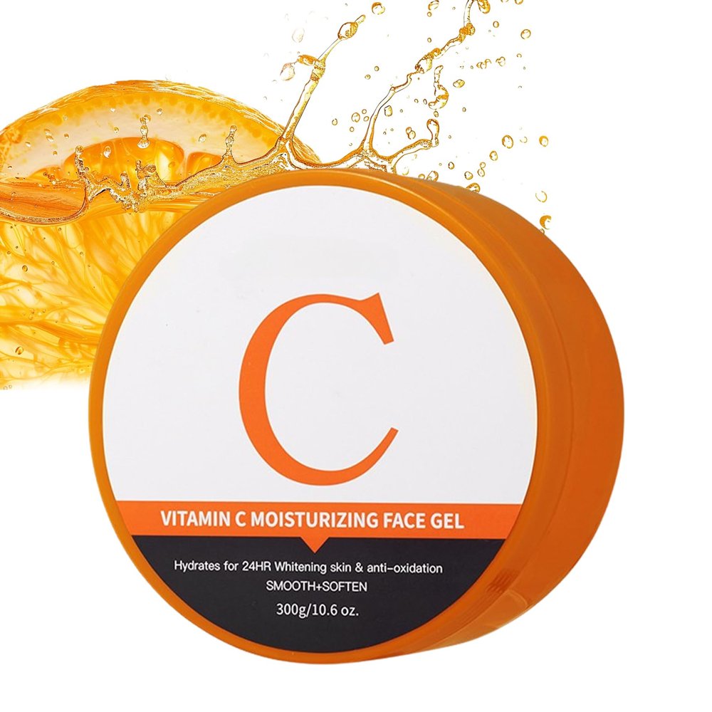 Belluxe Vitamin C Gel Hydrating Face & Body Moisturizer 300g Lightweight Daily Gel for Smooth, Refreshed Skin Fast-Absorbing Skincare for Face, Neck & Hands