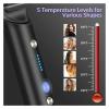 Five Temperature for Quick Heating of The Straight Hair Brush(LCD Red,UK) view 4