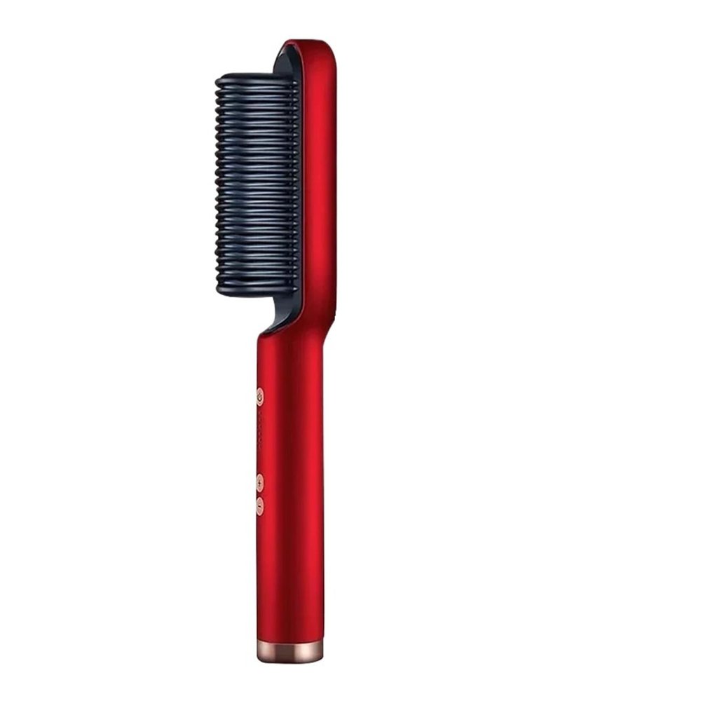 Five Temperature for Quick Heating of The Straight Hair Brush(Red,US)