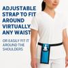 Royal Massage Oil Bottle Holster with Adjustable Strap Hands-Free Waist or Shoulder Pouch for Therapists Fits Most Pump Bottles 8 Color Options - Bottle Not Included (Gray) view 4