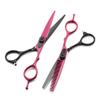 Professional Hair Cutting Shears, 6inch Japan 440c Steel Scissor Red Hair Scissors Cutting Barber Haircut thinning Shears Hairdresser Scissors view 3