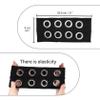 MILAKOO Grommet Hole Headband for Women Punk Goth Style Leather Choker for Y2K Costume Party Grunge Stretchy Hairband view 2