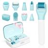 Derma Roller, TUMAKOU 10 in 1 Microneedle Roller Set for Face, Body, Scalp, Beard Hair, Microneedling Micro Needling Roller Kit for Women Men, with Storage Case & Face Ice Roller & Facial Brush(Green) view 1