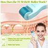 Derma Roller, TUMAKOU 10 in 1 Microneedle Roller Set for Face, Body, Scalp, Beard Hair, Microneedling Micro Needling Roller Kit for Women Men, with Storage Case & Face Ice Roller & Facial Brush(Green) view 2