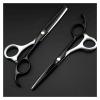 5.5 Inch Professional Hair Cutting Scissors Set - Barber & Thinning Scissors for Hairdressers and Pet Grooming (White B) view 1