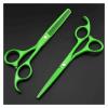 5.5 Inch Professional Hair Cutting Scissors Set - Barber & Thinning Scissors for Hairdressers and Pet Grooming (White B) view 3
