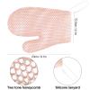 etspolt Exfoliating Glove Bath Mitt -Exfoliating Gloves for Shower, Body Scrubber for Deep Cleansing, Quick Drying Bath Gloves (Pink) view 4