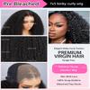 Curlyme Glueless 7x5 Kinky Curly Pre-Cut Pre-Plucked Pre-Bleached Glueless Wear and Go Wigs Human Hair Beginner Friendly Natural Hairline 180% Lace Front Wigs Human Hair 24 Inch view 2