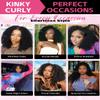 Curlyme Glueless 7x5 Kinky Curly Pre-Cut Pre-Plucked Pre-Bleached Glueless Wear and Go Wigs Human Hair Beginner Friendly Natural Hairline 180% Lace Front Wigs Human Hair 24 Inch view 3