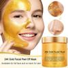 24K Gold Peel Off Face Masks, Anti Wrinkle Anti Aging Collagen Facial Mask, Deep Cleansing Skin, Oil Control, Shrink Pores, Purifying Acne, Skin Care Face Lifting Firming Mask for Man & Women, 250g view 2