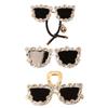 Acxico 3PC 13.5cm Large European-American Personality Eye Design Hair Clips, Summer Sparkling Shark Clips for Back Hair, Grab Clips for Hair Styling view 1