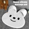 Silicone Rabbits Foot Scrubber for Shower, Foot Cleaner for Shower Anti-Slip Suction Cups, Back/feet Massage Bath Mat Clean Exfoleeiate, Feet Care Spa, Promotes Bloods Circulation, Relieves Fatigue view 3