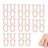DeaHea 40 Pack Ingrown Toenail Treatment Corrector Patch U-Shaped Toenail Corrector Strips Correction Patches Bandages for Ingrown Toenail Relief Drops Softener Tool Pedicure Removal Kit view 1