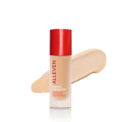 ALLEVEN Instant Perfector  All-in-One Concealer & Foundation for Face & Body, Buildable Coverage, Luminous Second-Skin Finish, 20ml/0.68 fl. oz (PEARL)