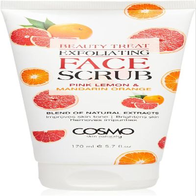 Face Scrub Deeply Cleanses and Exfoliates, Removing Impurities Dead Skin Cells 170ml | (5.74 fl.oz, Pink Lemon)