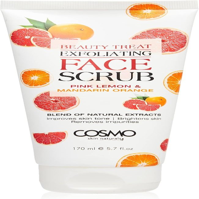 Face Scrub Deeply Cleanses and Exfoliates, Removing Impurities Dead Skin Cells 170ml | (5.74 fl.oz, Pink Lemon)