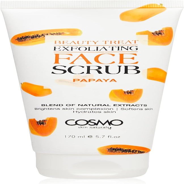 Face Scrub Deeply Cleanses and Exfoliates, Removing Impurities Dead Skin Cells 170ml | (5.74 fl.oz, Papaya)