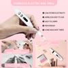 Nail Dremel - Cordless Electric Nail File with 12 Drill Bits - Nail Drill for Acrylic Gel Dip Powder Nails, Nail Dremel Tool for Women Electric for Manicure Pedicure Polishing Shape. view 2