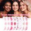 8Pcs 2-in-1 Rose-pink Blush and Glitter Freckles Face Tattoo for Teenagers & Young Women, Waterproof and Long-lasting Face Makeup Tattoos for Halloween and Christmas (SET A) view 2