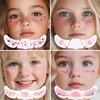 8Pcs 2-in-1 Rose-pink Blush and Glitter Freckles Face Tattoo for Teenagers & Young Women, Waterproof and Long-lasting Face Makeup Tattoos for Halloween and Christmas (SET A) view 4