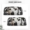 Leather Pencil Case Cute Zipper Pencil Pouch Aesthetic Pen Bag Dalmatian Cosmetic Makeup Bag for Men Women view 2