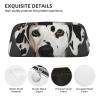 Leather Pencil Case Cute Zipper Pencil Pouch Aesthetic Pen Bag Dalmatian Cosmetic Makeup Bag for Men Women view 4