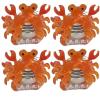 4PCS Mini Crab Claw Clips,Crab Hair Clips,Animal Shape Bangs Hair Jaw Clips,Cellulose Acetate Hair Clips for Girls,Small Hair Barrettes for Women (Crab) view 1