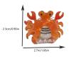 4PCS Mini Crab Claw Clips,Crab Hair Clips,Animal Shape Bangs Hair Jaw Clips,Cellulose Acetate Hair Clips for Girls,Small Hair Barrettes for Women (Crab) view 2