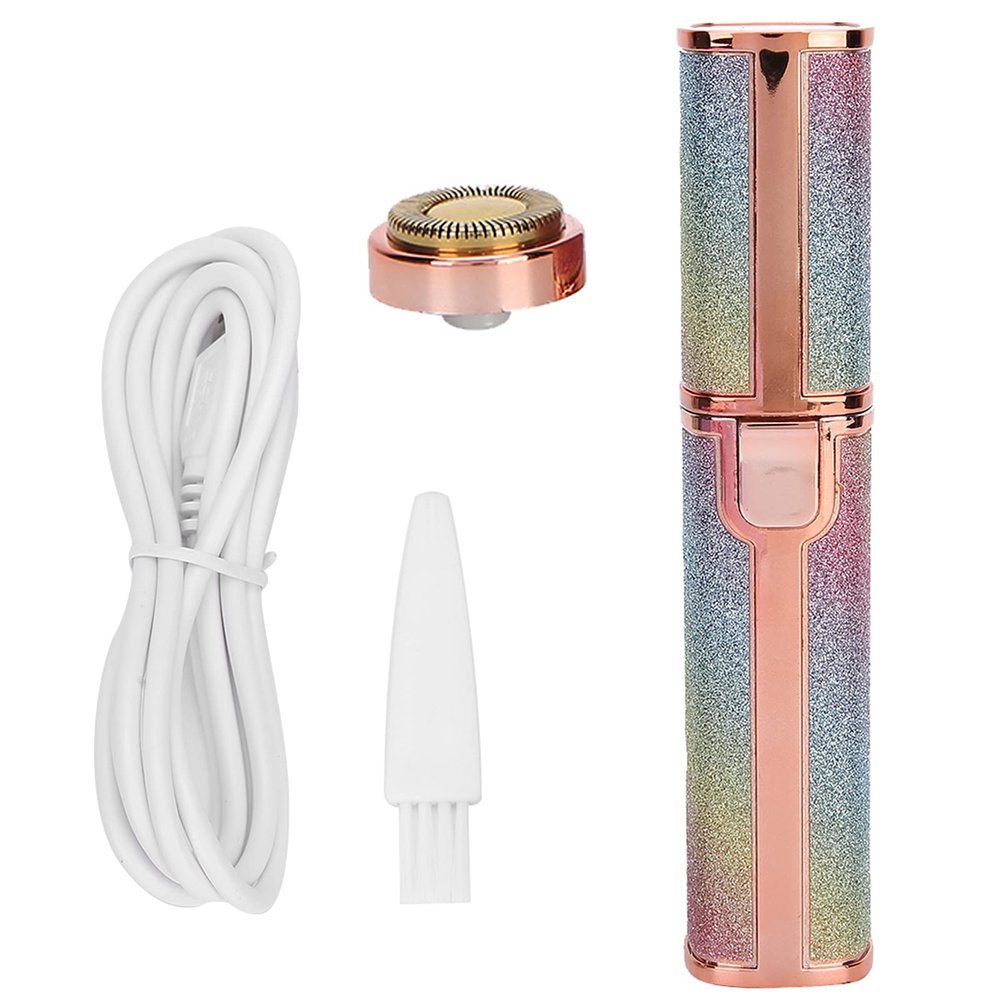 Milltrip USB Rechargeable Hair Trimmer for Women, Eyebrow Shaper with LED Light Facial Grooming