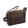 Men Women Leather Cosmetic Bags Travel Function Makeup Case Zip Make Up Organizer Storage Pouch Toiletry Beauty Wash Bag(2) view 1