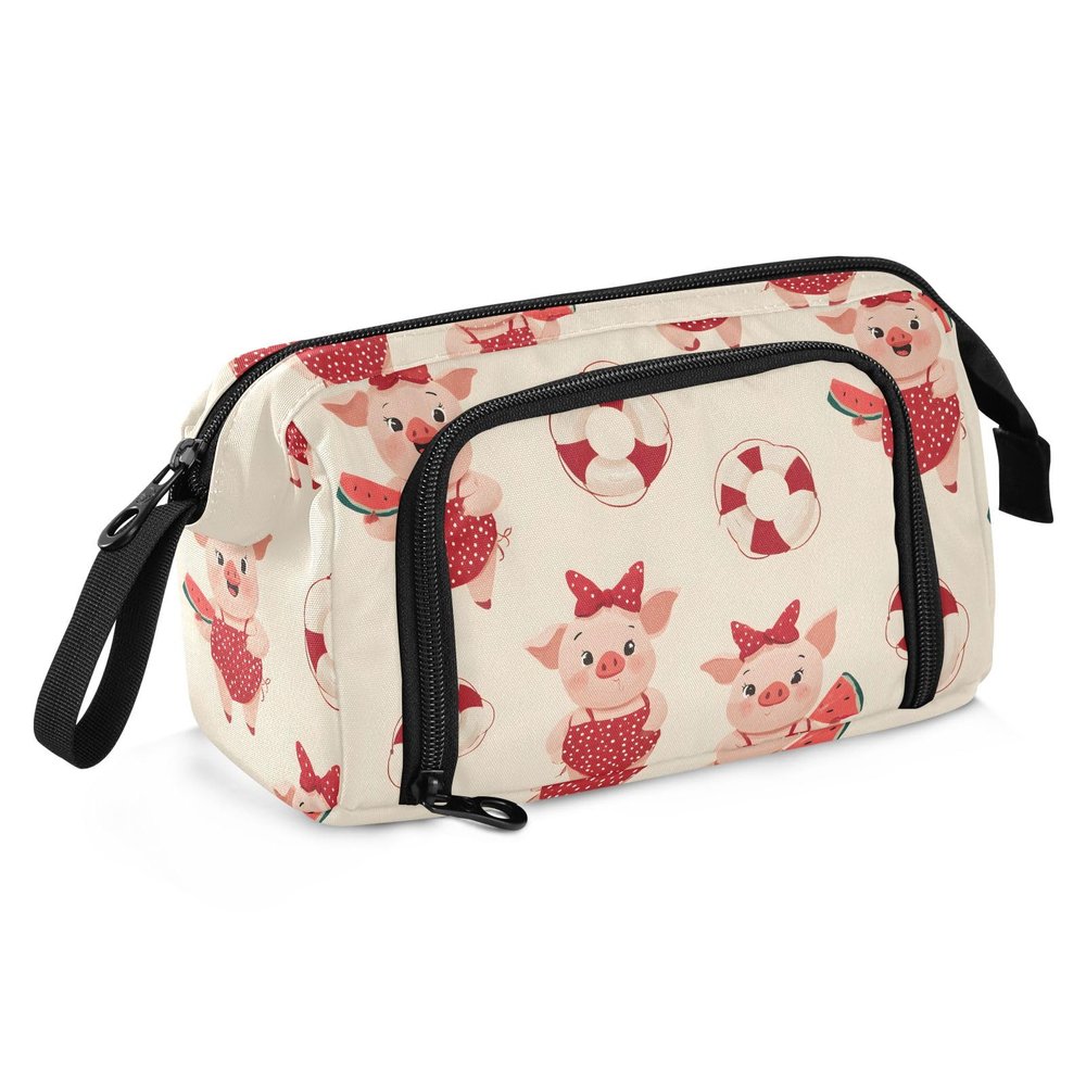 Pig Watermelon Cute Large Capacity Pencil Case Pen Bag Zipper Pencil Pouch Big Aesthetic organizer Back to School Supplies