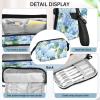 Hydrangea Blue Flowers Large Capacity Pencil Case Pen Bag Zipper Pencil Pouch Big Aesthetic organizer Back to School Supplies view 4