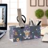 Makeup Brush Organizer Pencil Holder Pen Organizer Clear for Desk Purple Puppy Dog Cosmetic Brushes Stationery Storage view 4