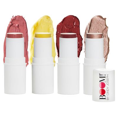 Boomstick Trio  + Boomstick Rose Nude  Boom Makeup Blush Sticks Multi Use Vegan Makeup Sticks - BOOM! by Cindy Joseph