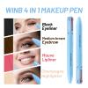 4 in 1 Multi-Functional Makeup Pen - 4 Colors All in One Makeup Pen,with Eyeliner Eyebrow Lip Liner Highlighter,Waterproof Long Lasting Touch Up Pencil view 3