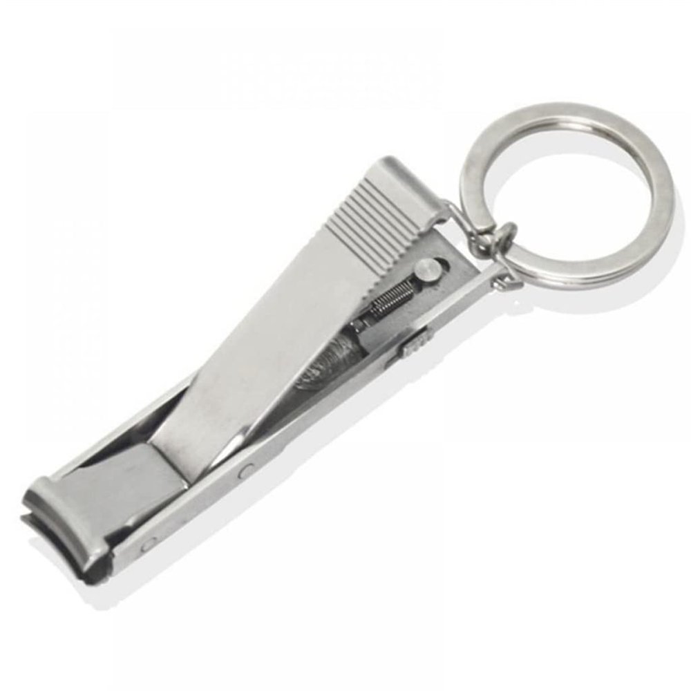 ASWRTYJO Stainless Steel Foldable Toe Nail Clippers Cutter Men Women Hand Finger Nail Trimmer Keychain
