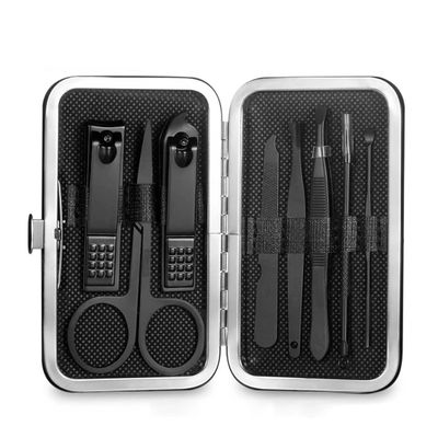 ASWRTYJO Nail Clipper Portable Stainless Steel Nail File Tweezers Set Professional with Box Nail Art Kit