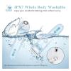 Electric Razors for Women 2 in 1,Compatible for Bikini Trimmer Face Shavers Hair Removal for Underarms Legs Ladies Body Trimmer IPX7 Waterproof(Blue) view 4