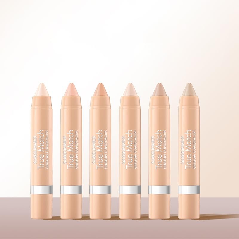 LIONDANCE 6pc Super-Blendable Crayon Concealer Moisturizing Eye Concealer To Cover Wrinkles And Dark Circles. Long-lasting Waterproof To Cover Tattoos And Create A Perfect Makeup