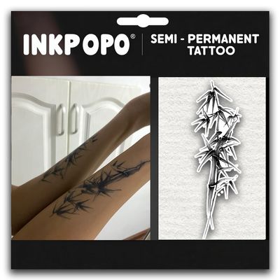 INKPOPO 3 Sheets Semi-Permanent Tattoos for Adults, 7-15 Days Longwear, Waterproof & Realistic Finish, Adult Art Temporary Tattoos, Flower Series 143