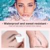 20 Sheets Eyebrow Tattoo Waterproof Eyebrow Sticker, 4D Hair Like Natural Fake Tattoo Eyebrows Peel Off Instant Transfers Brows Shaper Eyebrow Makeup Sticker for Women Girls,Natural Brown view 3