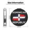 CRAYUKT Dominican Dominicana Republic Flag Pocket Mirror Portable Foldable Magnifying Mirror Small Travel Mirror Makeup view 3
