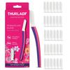 THURLADY Dermaplane Razor for Women Face, 1 Reusable Handle + 31 Microblades view 1