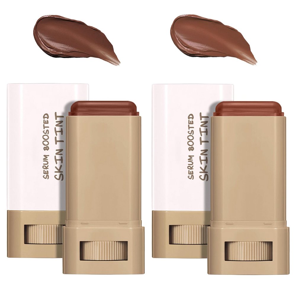 Beauty Balm Serum Boosted Skin Tint, Foundation Stick, Tinted Moisturizer for Face, Full Coverage Foundation, Concealer Stick for Foundation Makeup, Contour Sticks for Face Makeup, Dewy Finish (0102)