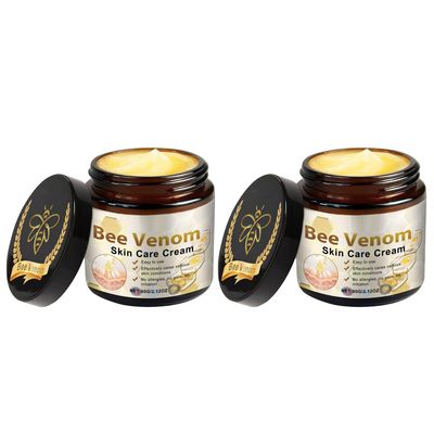 2 Bottle Bee Venom Skin Care Cream, 2.12oz, Mild Formula for All Skin Types, Non-Irritating
