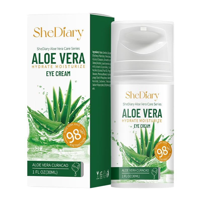 BOTAVARIS Aloe Vera Eye Cream Firming Moisturizing Anti Wrinkle for Fine Lines Puffiness and Brightening Eye Area